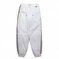TOMMY HILFIGER SPORT nylon track pants jersey S white side line