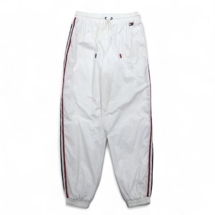TOMMY HILFIGER SPORT ナイロン トラックパンツ ジャージ S ホワイト サイドライン