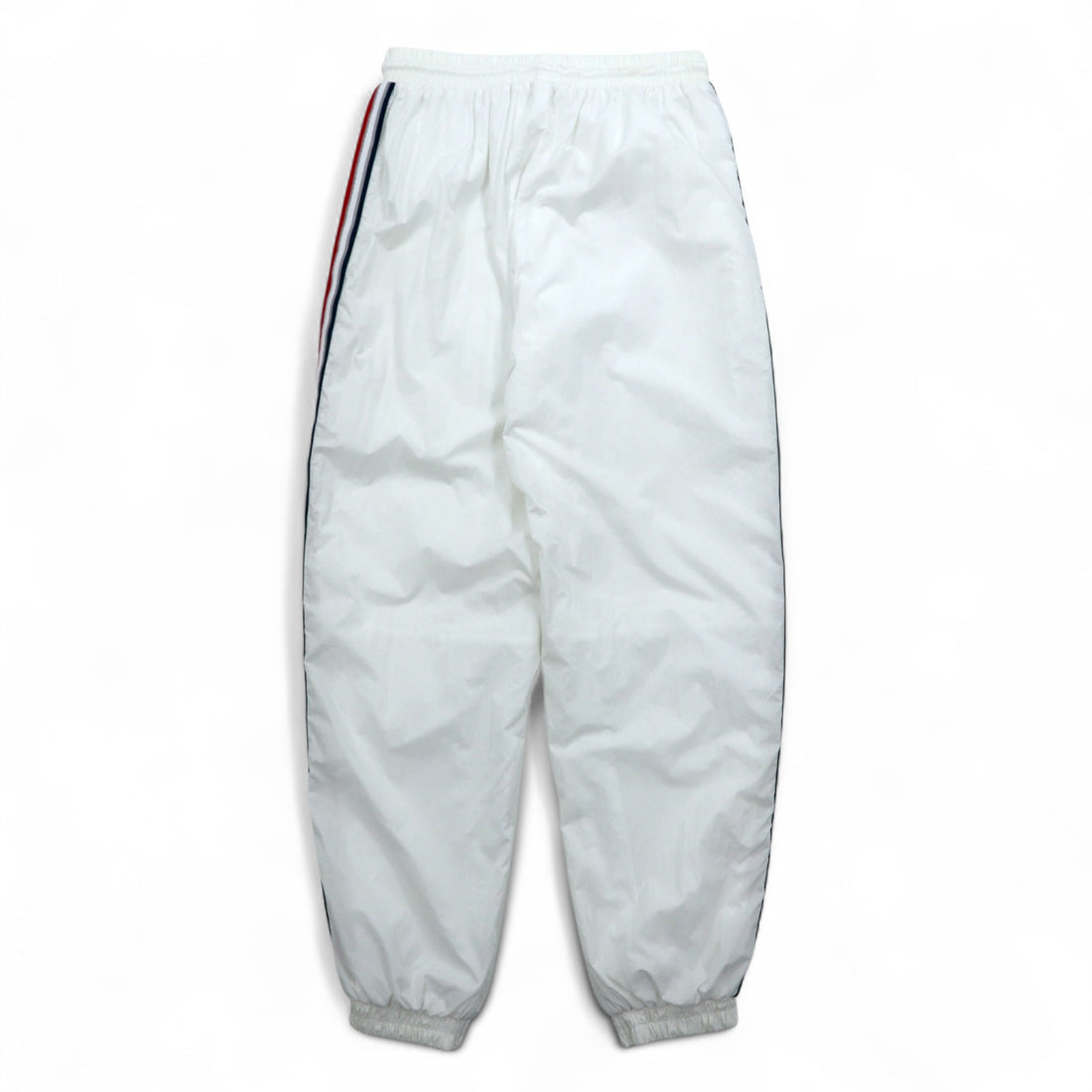 TOMMY HILFIGER SPORT nylon track pants jersey S white side line