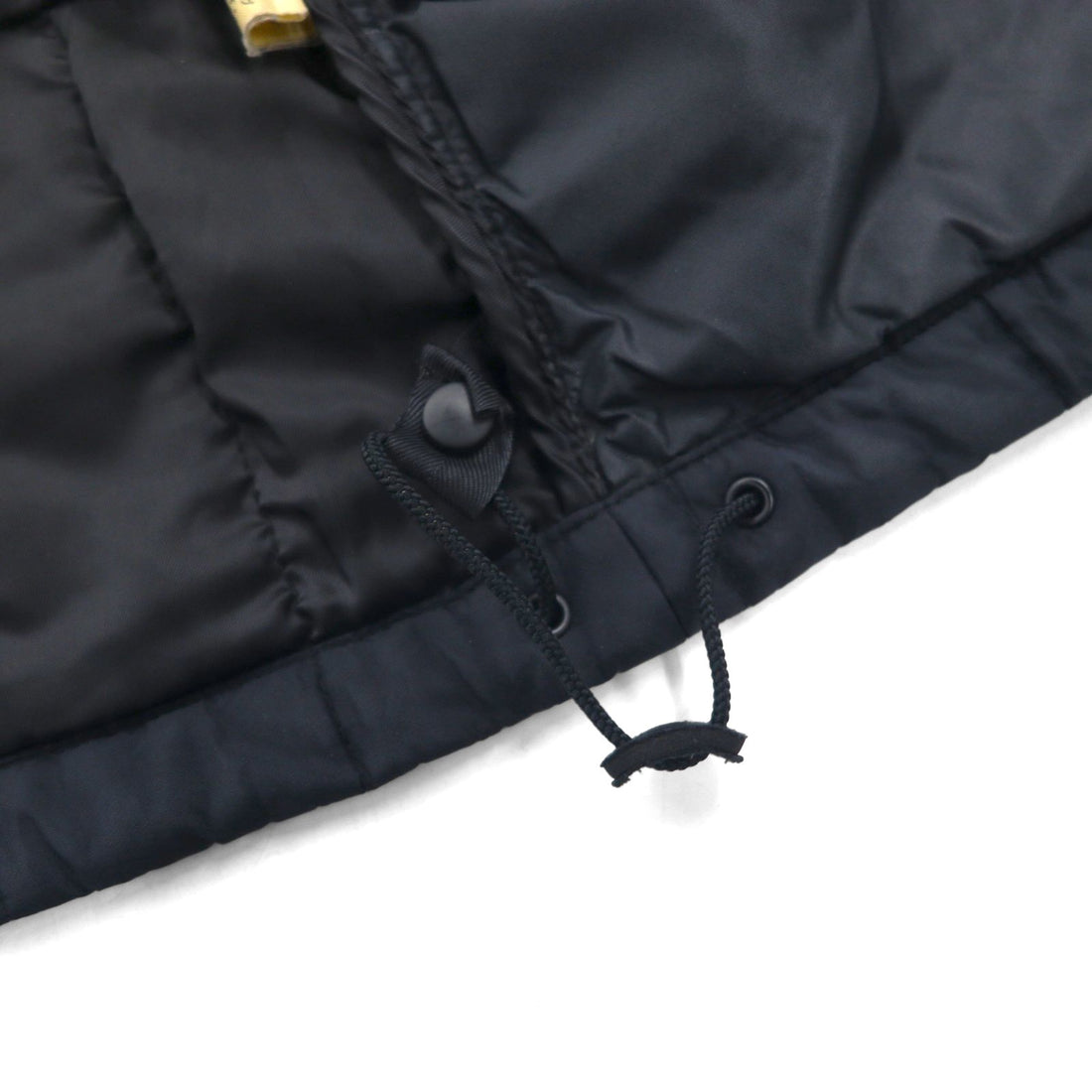 Polo Ralph Lauren 90s Quilted Jacket, Size L, Navy, Nylon, Padded, Drawcord, Stand Collar