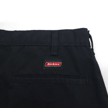 Dickies Wide Cargo Pants, Large, Black, Polyester, 7113038BK