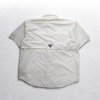 Columbia PFG バハマII ショートスリーブシャツ フィッシングシャツ M ホワイト ナイロン FM7047