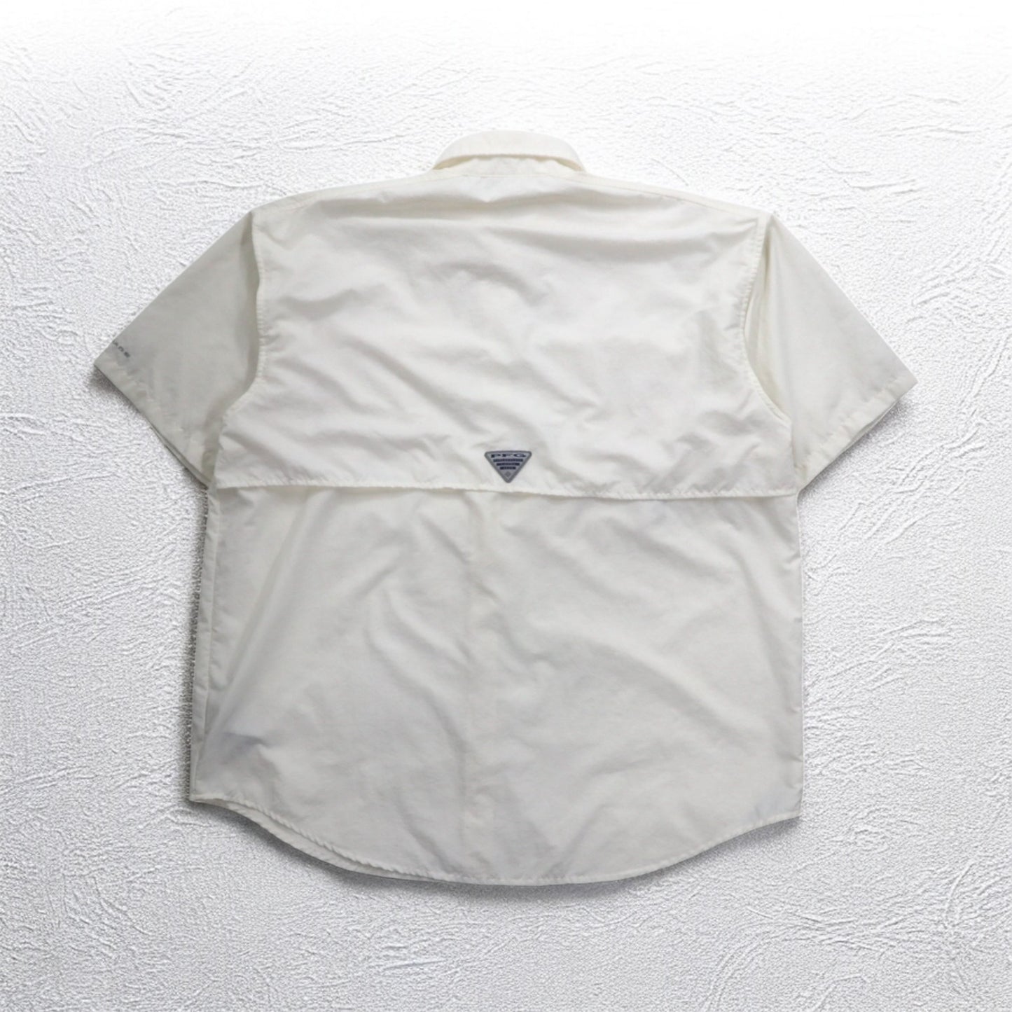 Columbia PFG Bahama II Short Sleeve Shirt Fishing Shirt M White Nylon FM7047