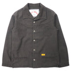 日本然リトテ-古着オンライン-NATAL DESIGN ブライアンジャケット S グレー コットン ポリエステル ワイドシルエット BRIAN JACKET 日本製-NATAL DESIGN Brian Jacket S Gray Cotton Polyester Wide Silhouette Brian Jacket Japan Made