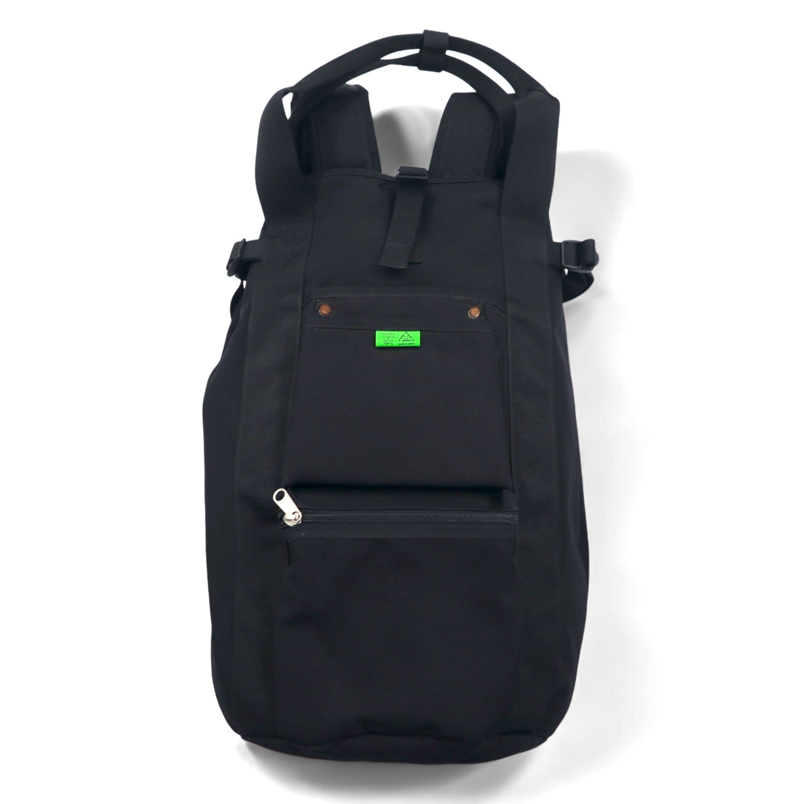 PORTER UNION 2WAY BACKPACK BLACK CANVAS UNION RUCKSACK 782-08699 Made in Japan