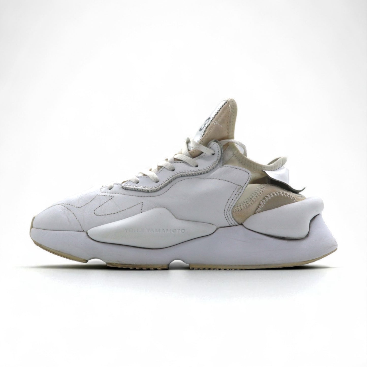 Y-3 (adidas x YOHJI YAMAMOTO) Kaiwa Sneakers, Size 26cm, White Leather, G54502