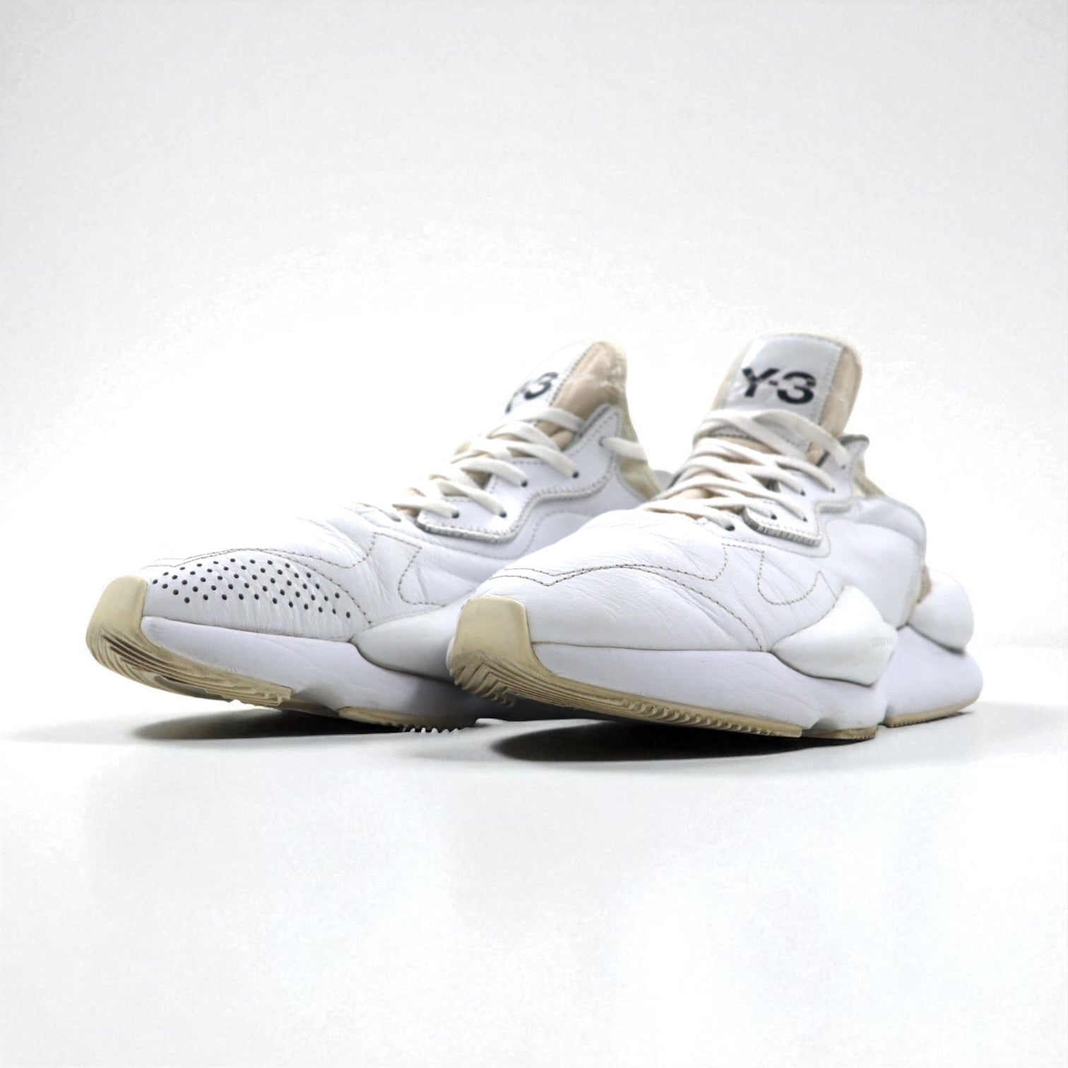 Y-3 (adidas x YOHJI YAMAMOTO) Kaiwa Sneakers US8 White Leather