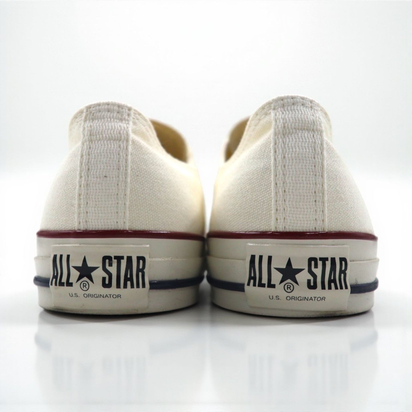 CONVERSE ALL STAR US ORIGINATOR low-top sneakers, size 27cm, white canvas, tricolor, 1SD287