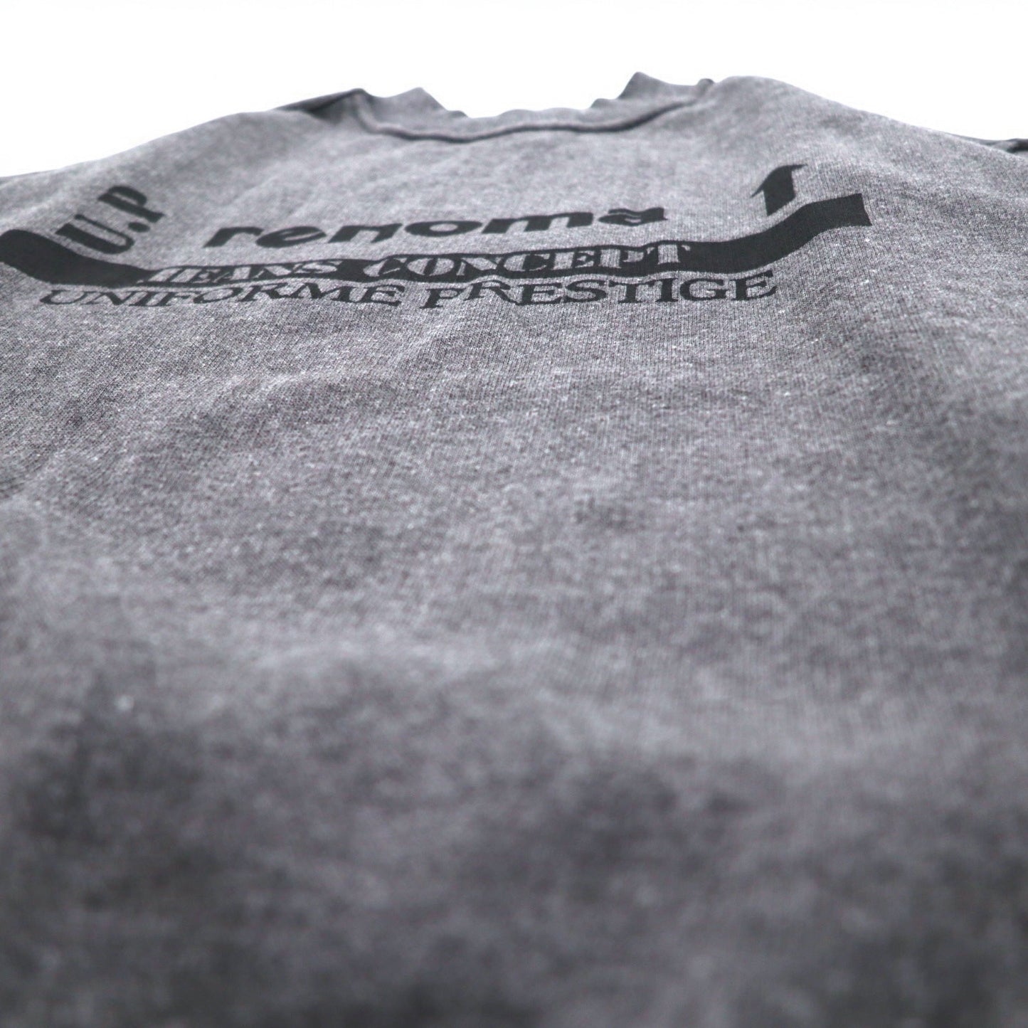 U.P renoma イタリア製 90年代 モックネック スウェット L グレー コットン 裏起毛