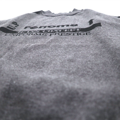 U.P renoma イタリア製 90年代 モックネック スウェット L グレー コットン 裏起毛