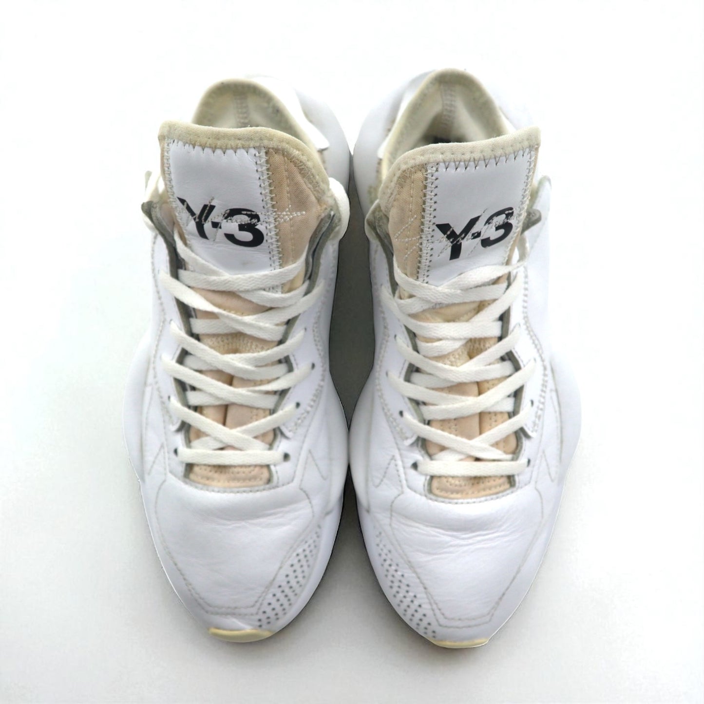 Y-3 (adidas x YOHJI YAMAMOTO) Kaiwa Sneakers, Size 26cm, White Leather, G54502
