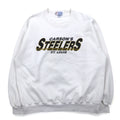Made in USA 90s JERZEES COTTON SWEATS Printed sweatshirt XL White CARSON'S STEELERS