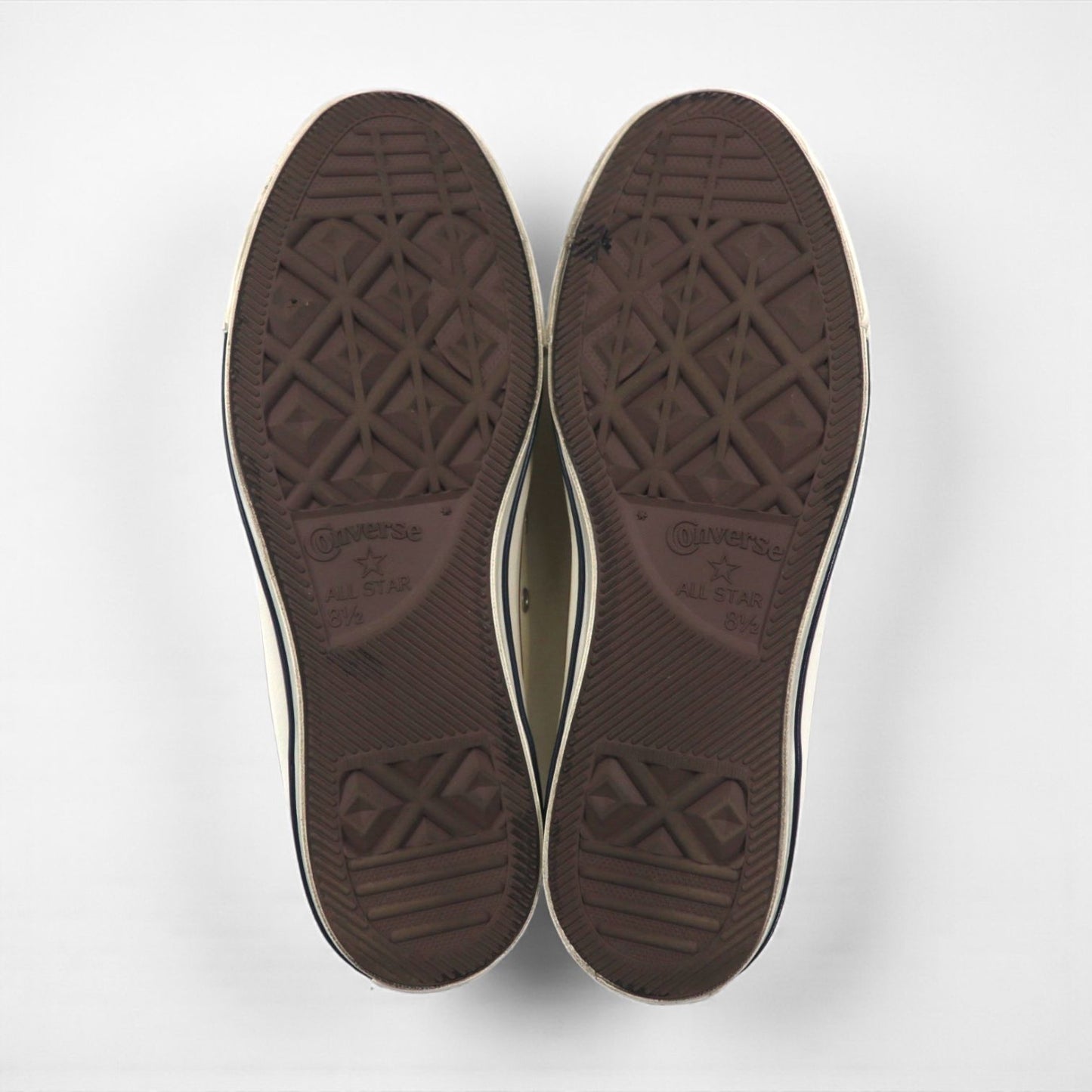 CONVERSE ALL STAR US ORIGINATOR low-top sneakers, size 27cm, white canvas, tricolor, 1SD287