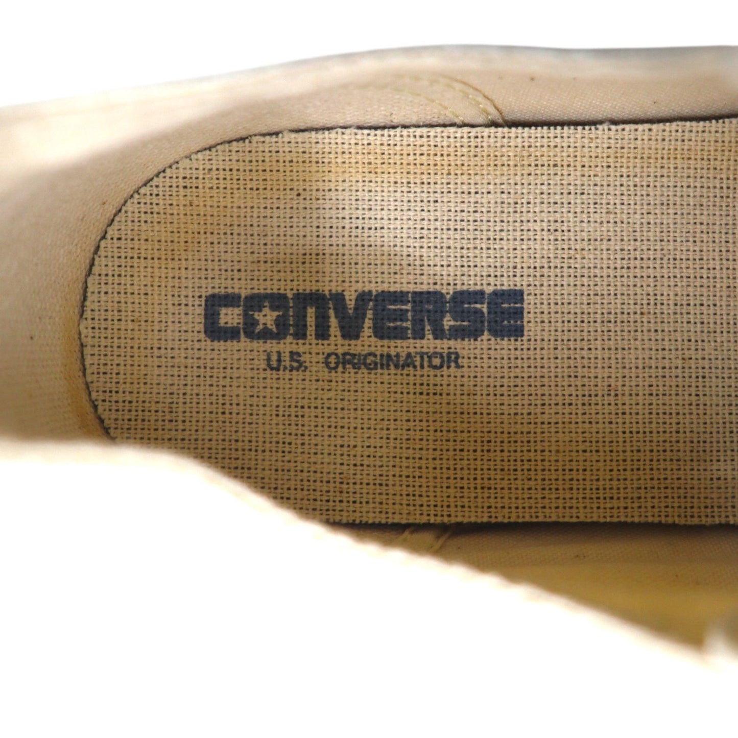 CONVERSE ALL STAR US ORIGINATOR low-top sneakers, size 27cm, white canvas, tricolor, 1SD287