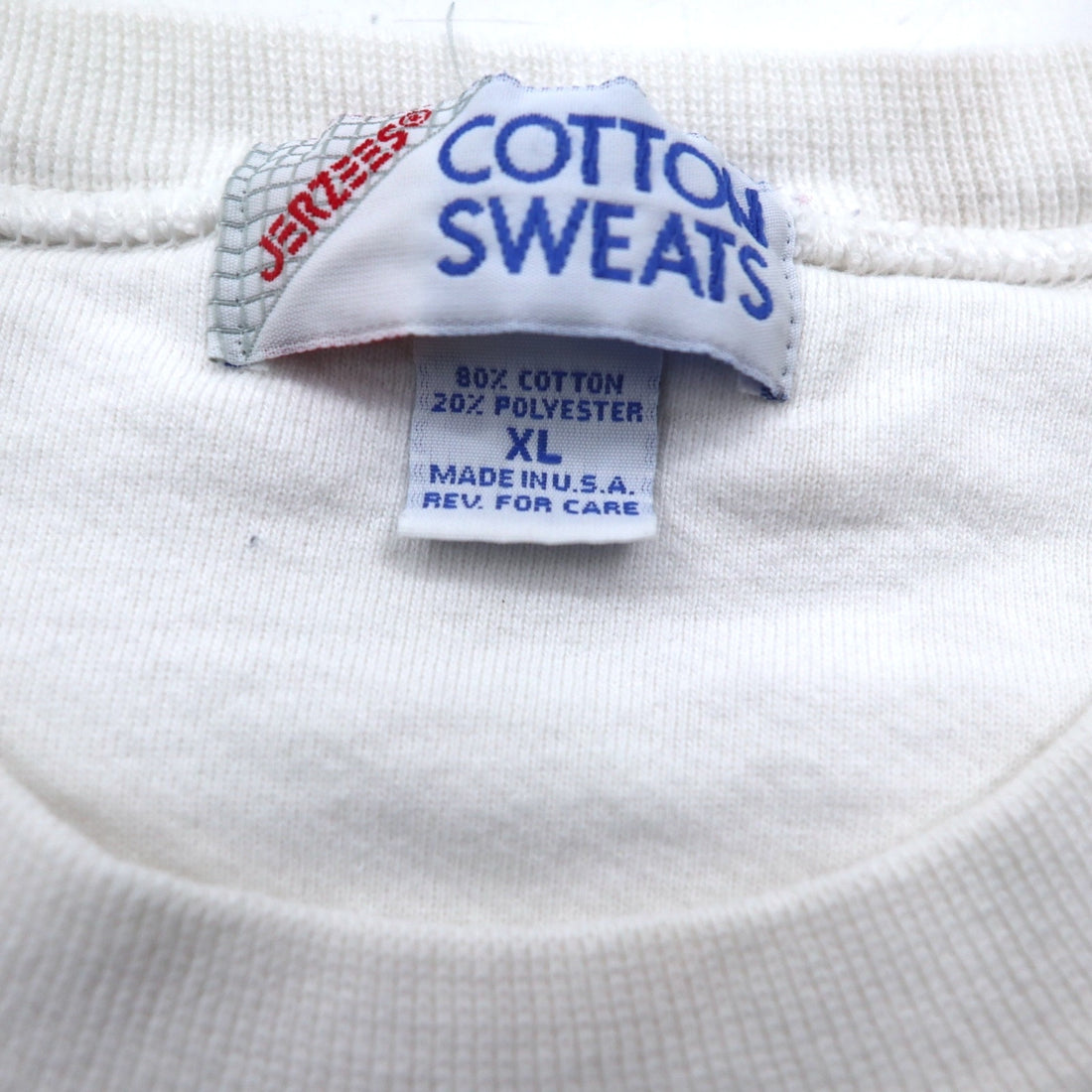 Made in USA 90s JERZEES COTTON SWEATS Printed sweatshirt XL White CARSON'S STEELERS