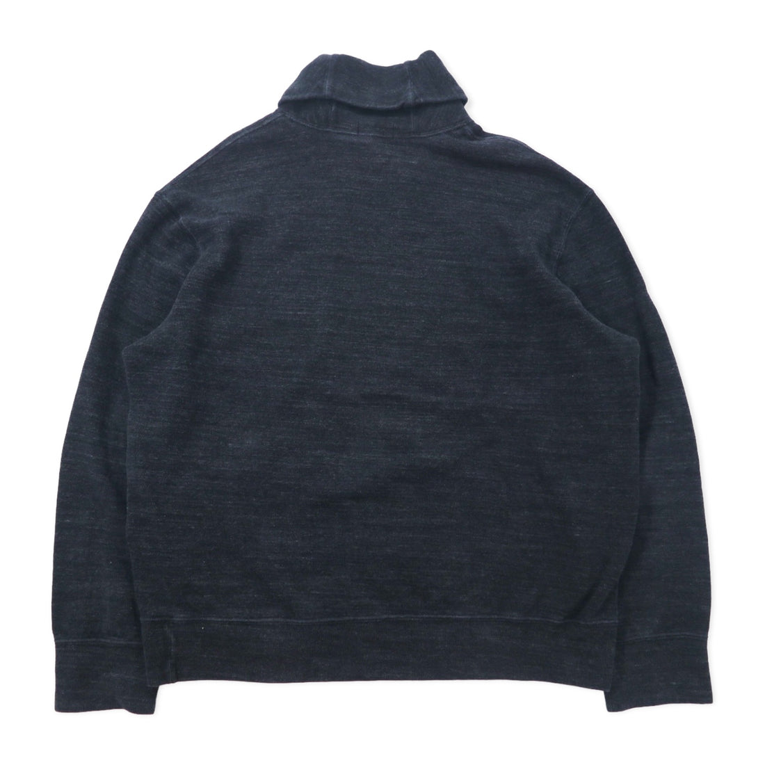 POLO RALPH LAUREN Shawl collar sweatshirt, XL, grey, cotton, small pony embroidery