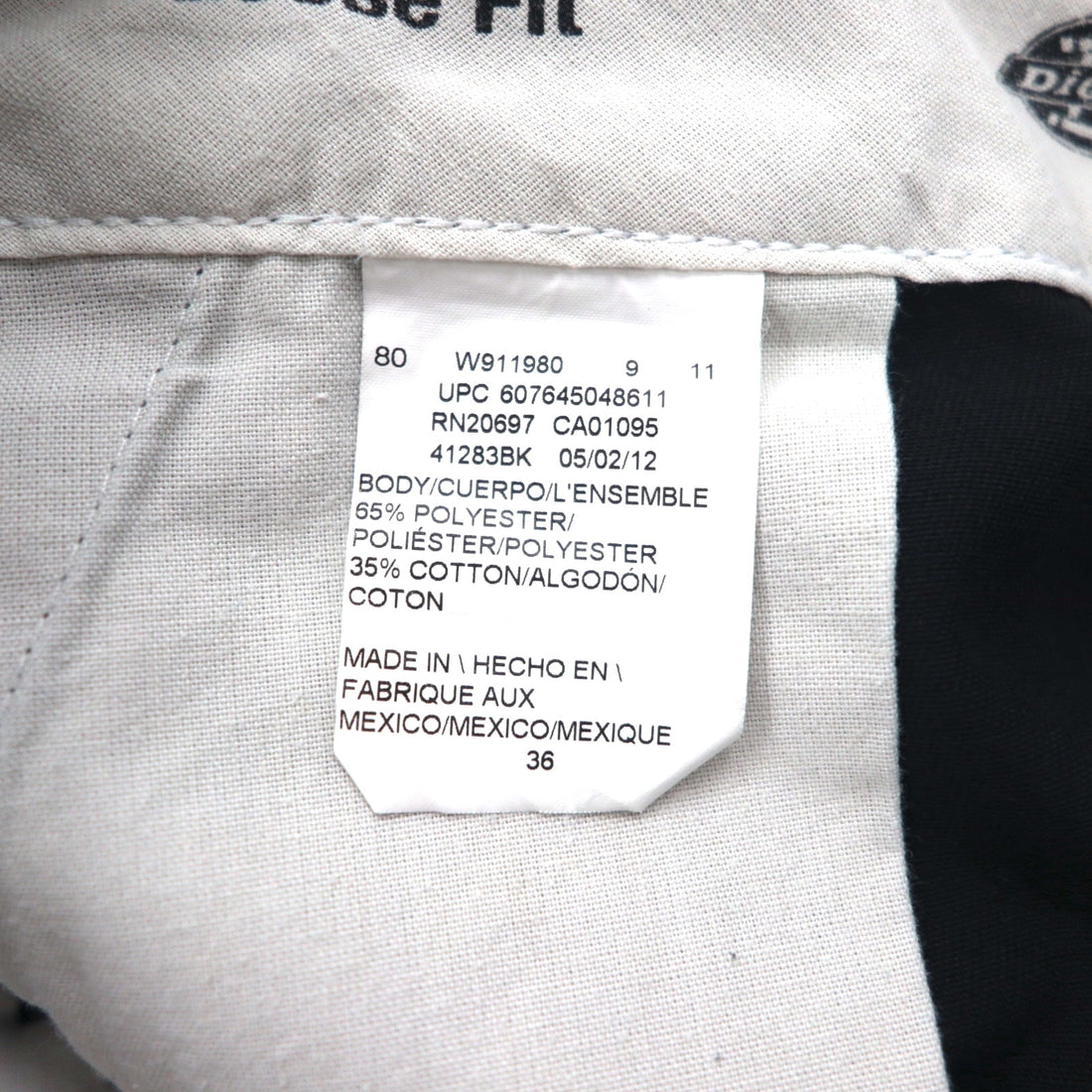 Dickies ルーズフィット Loose Fit ショート ワークパンツ ハーフパンツ L ブラック 41283 メキシコ製