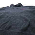 POLO RALPH LAUREN Shawl collar sweatshirt, XL, grey, cotton, small pony embroidery