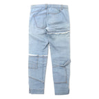 whowhat puzzle denim pants S blue cotton stretch reconstructed remake made in Japan