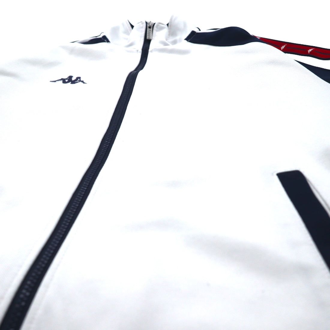 Kappa 90年代 トラックジャケット ジャージ M ホワイト ポリエステル サイドライン 日本製