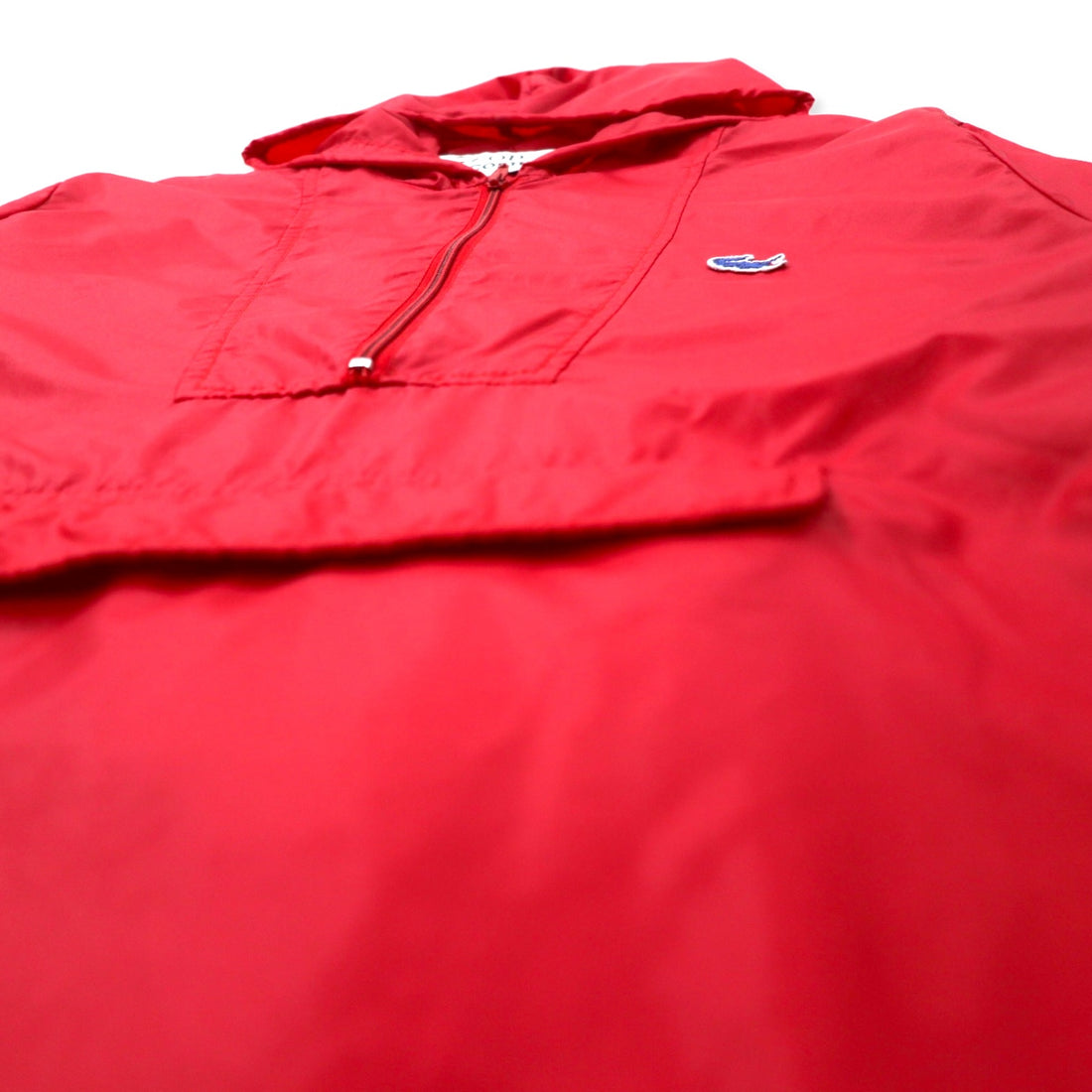 IZOD LACOSTE 80年代 糸巻きタグ アノラックパーカー S レッド ナイロン パッカブル