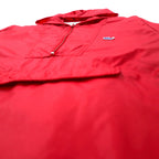 IZOD LACOSTE 80年代 糸巻きタグ アノラックパーカー S レッド ナイロン パッカブル