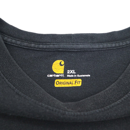carhartt オリジナルフィット ポケット Tシャツ ポケTee 2XL ORIGINAL FIT ブラック ビッグサイズ