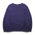 Polo by Ralph Lauren 90s Sweatshirt, XL, Navy Cotton, Small Pony Embroidery
