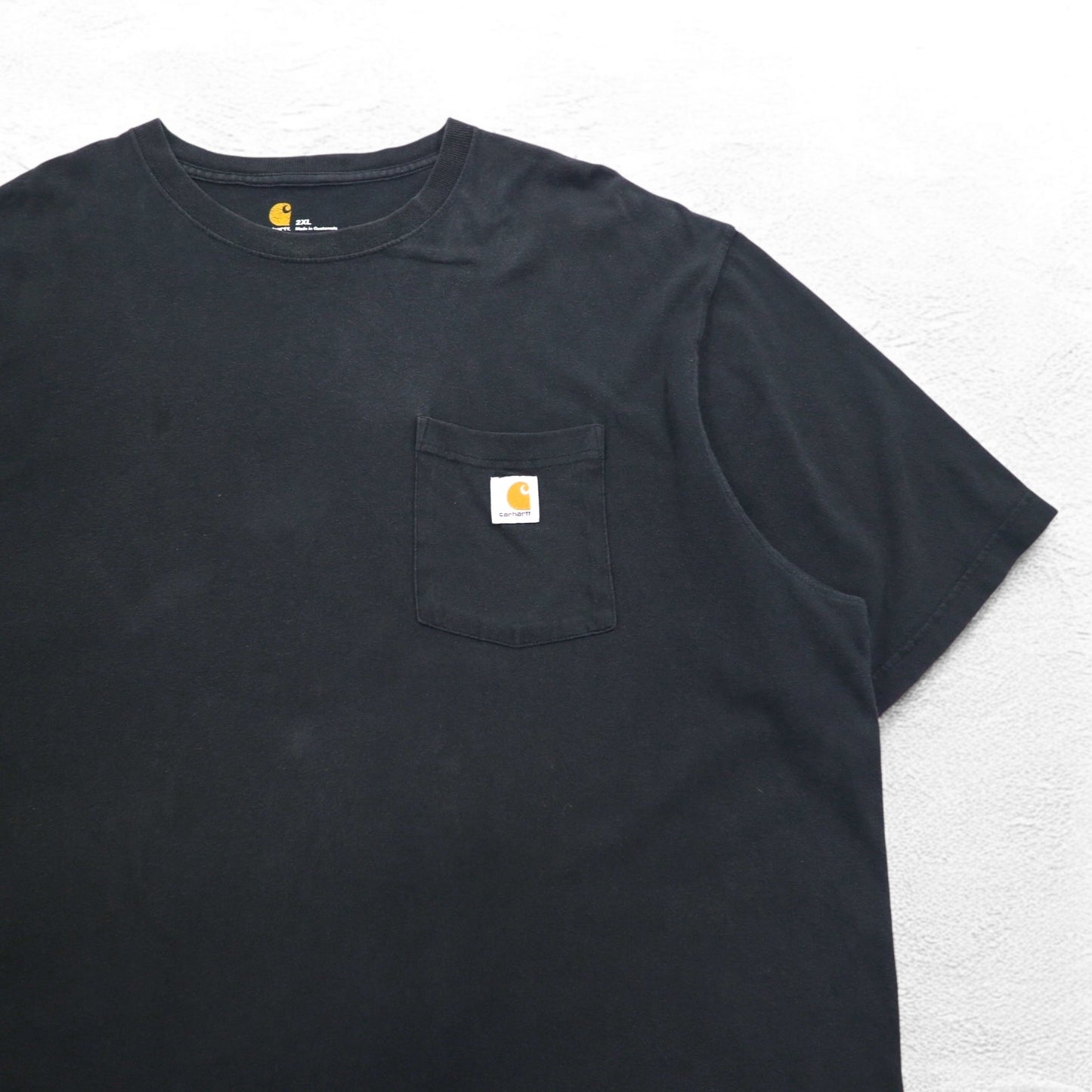 carhartt オリジナルフィット ポケット Tシャツ ポケTee 2XL ORIGINAL FIT ブラック ビッグサイズ