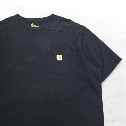 carhartt オリジナルフィット ポケット Tシャツ ポケTee 2XL ORIGINAL FIT ブラック ビッグサイズ