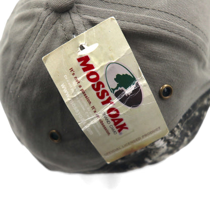 MOSSY OAK 90年代 リアルツリーカモ アウトドア キャップ FREE ベルト カーキ Kay Dee 刺繍 未使用品