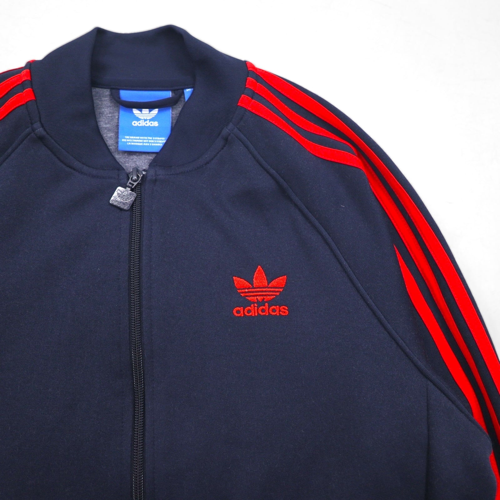 adidas originals ATP型 スーパースター トラックジャケット ジャージ L ネイビー トレフォイルロゴ 3ストライプス BR4320