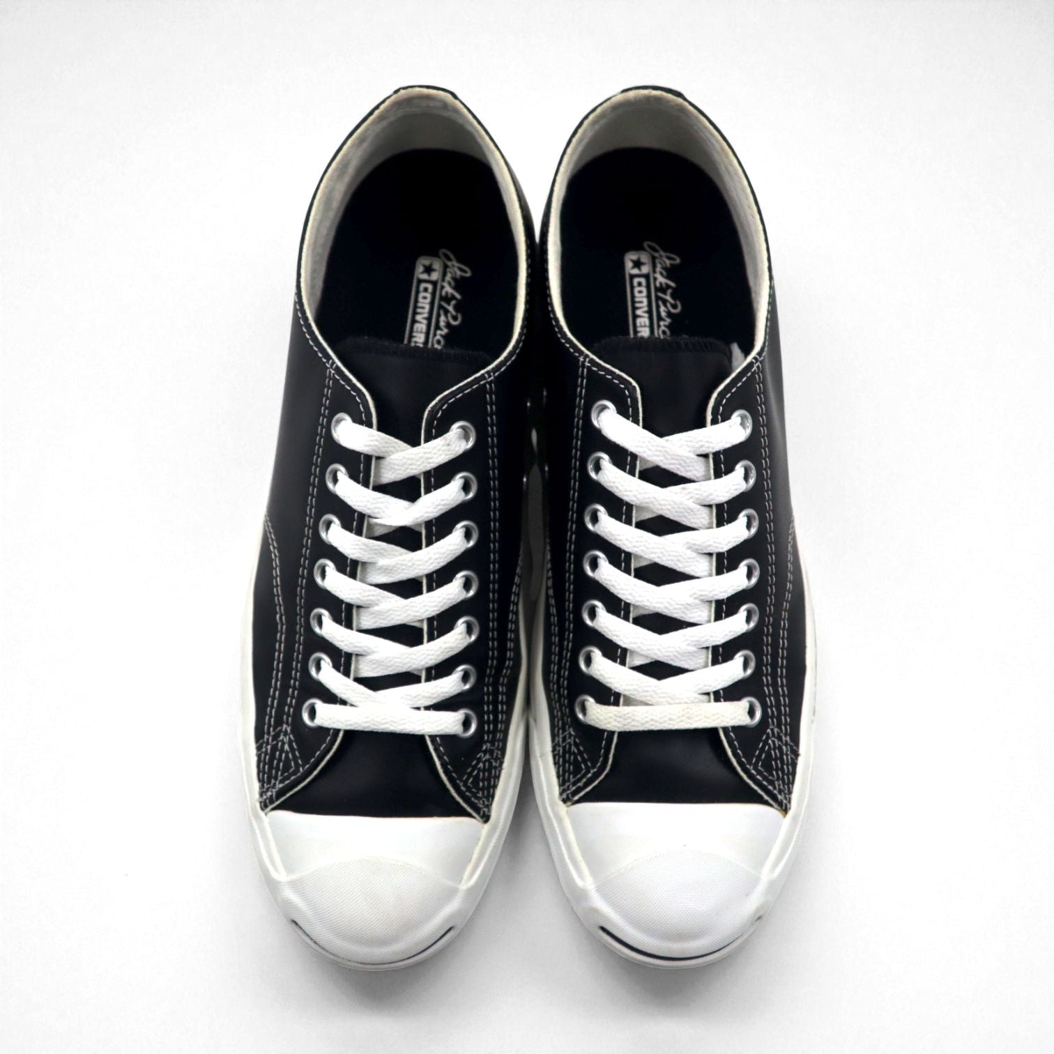 CONVERSE JACK PURCELL Leather Low-Top Sneakers, Size 28cm, Leather, 1B985