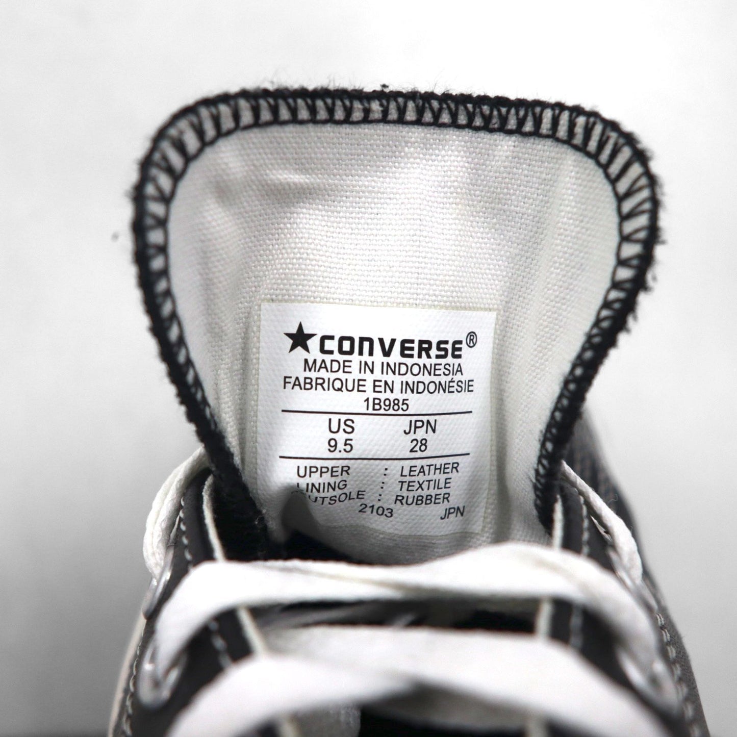 CONVERSE レザー ジャックパーセル JACK PURCELL ローカットスニーカー 28cm レザー 1B985