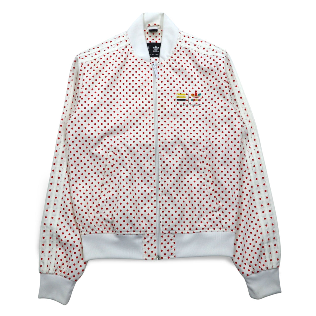 adidas originals × PHARRELL WILLIAMS ATP型 トラックジャケット ジャージ M ホワイト レッド ドット Z97396