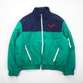 TOMMY JEANS Stand Collar Insulated Jacket, Size M, Two-Tone, Padded, Contrast Zip, DW0DW08827