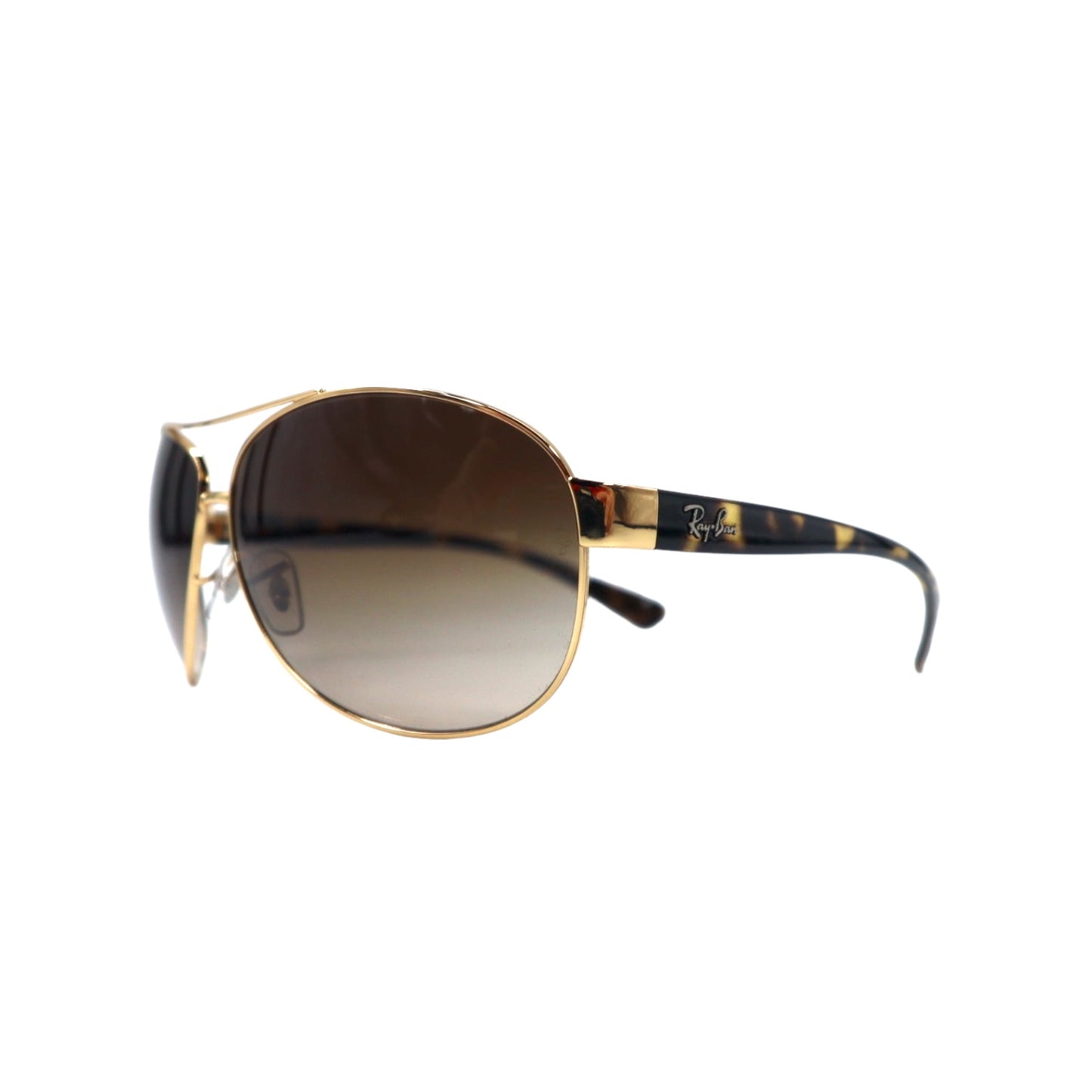 Ray-Ban アビエーター ティアドロップ サングラス ゴールド ベッコウ メタル パイロットシェイプ Aviator RB3386 001/13 67□13 130 3N イタリア製