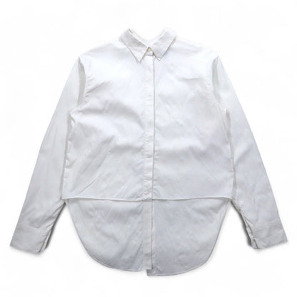 rag & bone USA製 前後2WAY デザイン グランパシャツ S ホワイト コットン レイヤード