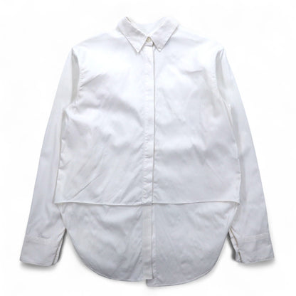 rag & bone USA製 前後2WAY デザイン グランパシャツ S ホワイト コットン レイヤード