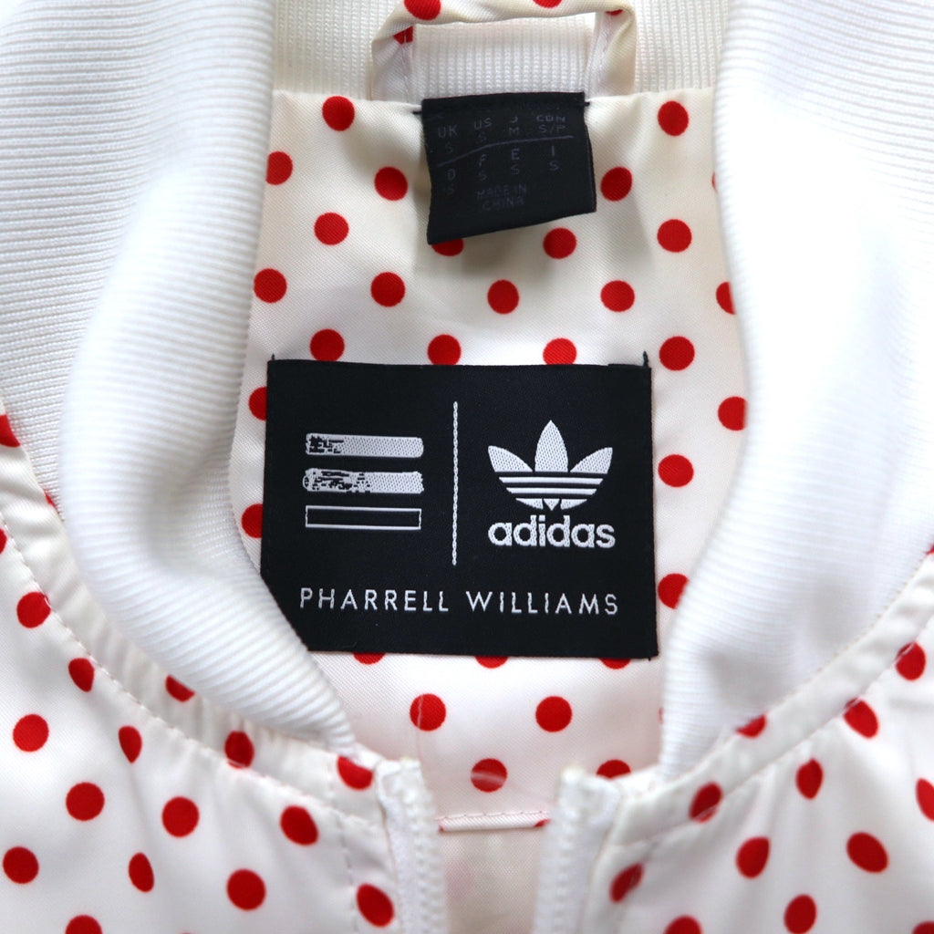 adidas originals × PHARRELL WILLIAMS ATP型 トラックジャケット ジャージ M ホワイト レッド ドット Z97396