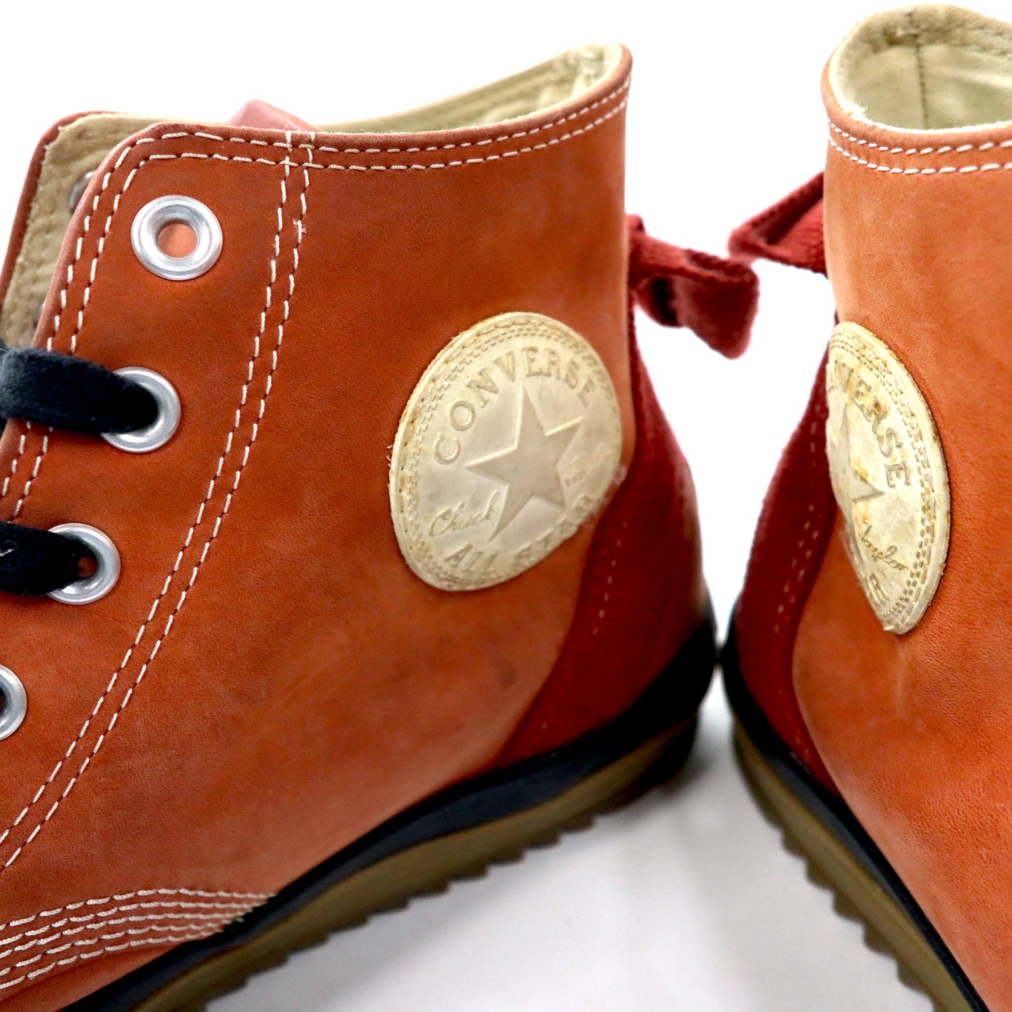 Converse ヌバックレザー ハイカットスニーカー ブーツ 29cm オレンジ シャークソール CT AS Classic Boots Sawtooth Hi Cut 135267C