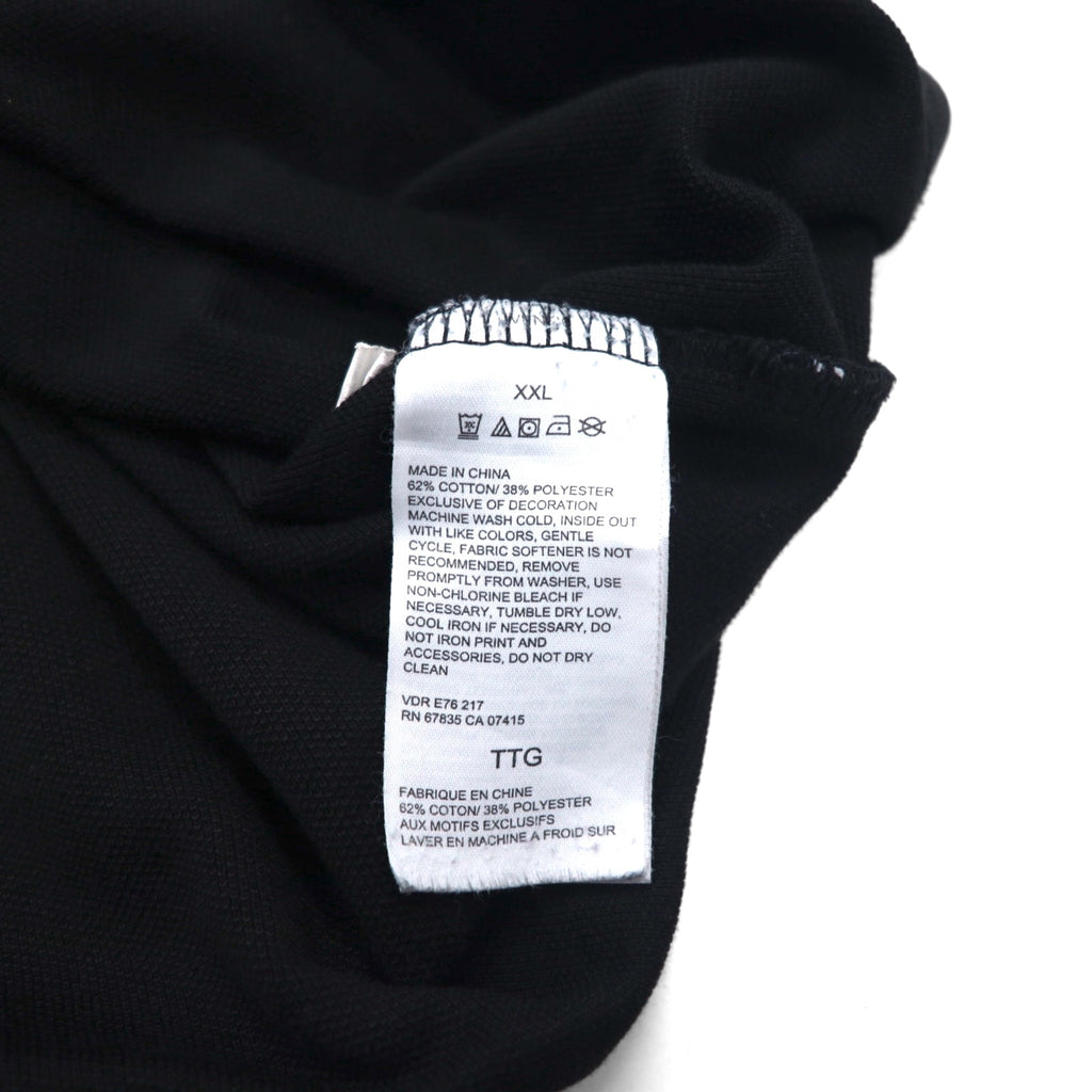 NAUTICA Classic Fit Polo Shirt 2XL Classic Fit Black Pique One Point Logo Embroidery