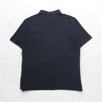 NAUTICA Classic Fit Polo Shirt 2XL Classic Fit Black Pique One Point Logo Embroidery