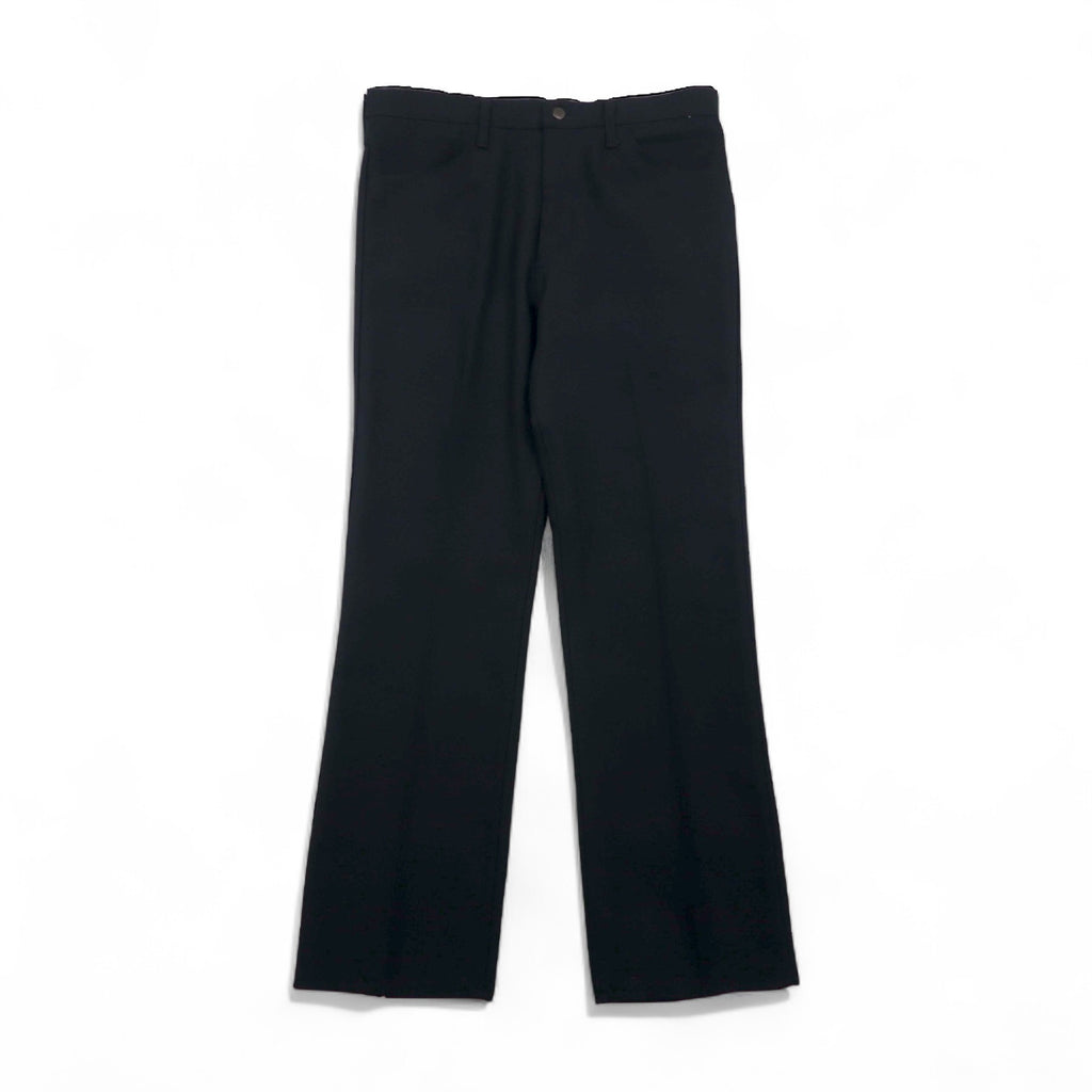 Wrangler 90年代 USA製 ランチャー ドレス ジーンズ デニムパンツ L ブラック ポリエステル 82BK