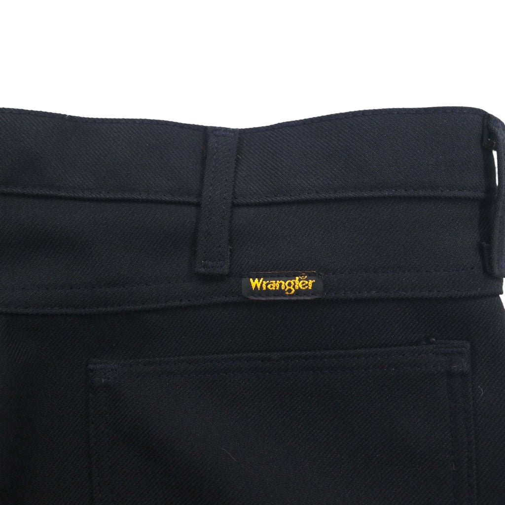Wrangler 90年代 USA製 ランチャー ドレス ジーンズ デニムパンツ L ブラック ポリエステル 82BK