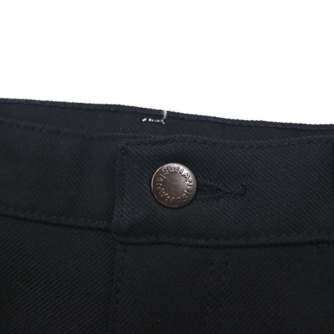 Wrangler 90年代 USA製 ランチャー ドレス ジーンズ デニムパンツ L ブラック ポリエステル 82BK