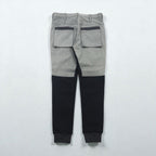 Y's (Yohji Yamamoto) Two-Tone Wool Jogger Pants with Ribbed Hems, Size Small, YP-P05-104, Made in Japan