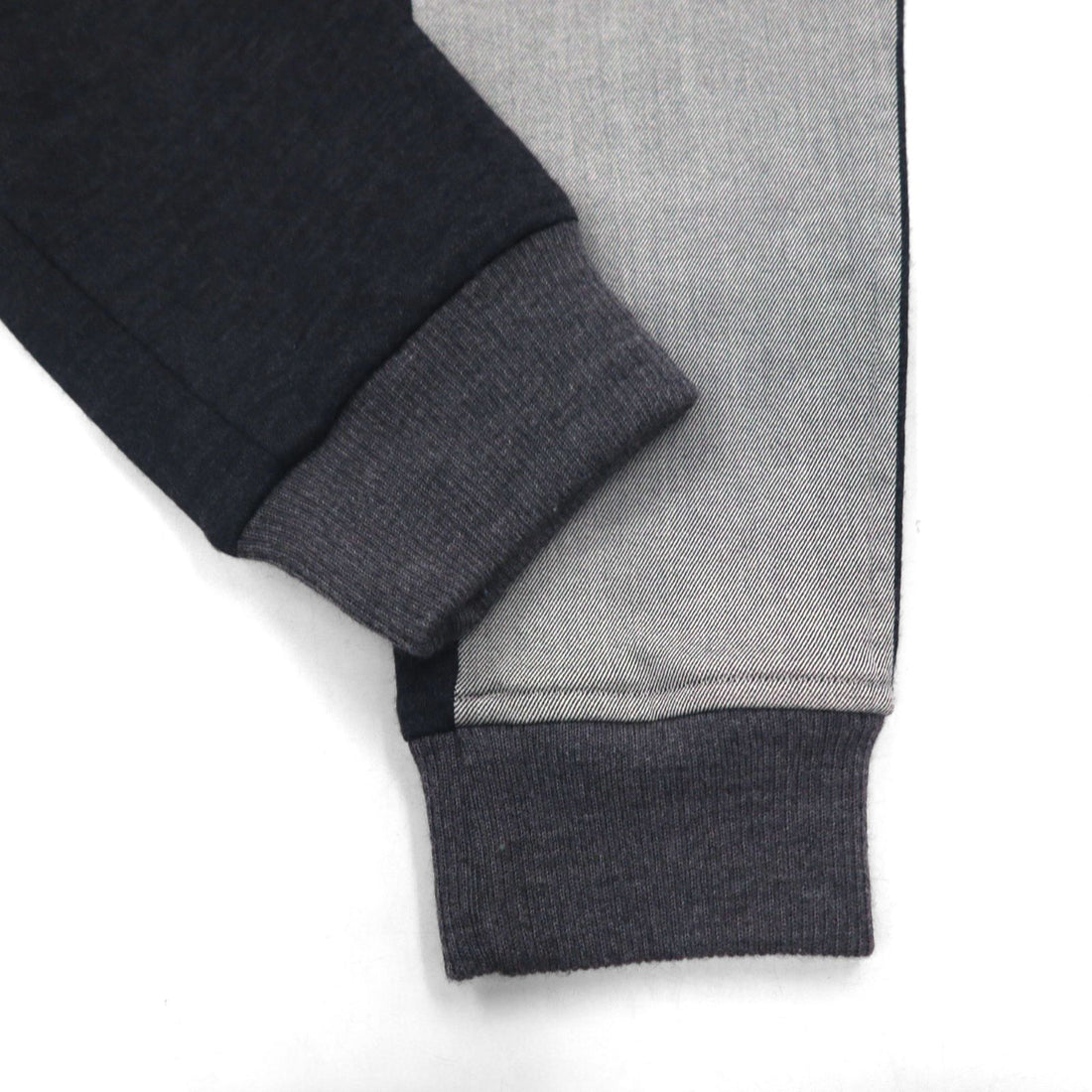 Y's ( Yohji Yamamoto ) 切替ジョガーパンツ デザイン スラックス S ウール 裾リブ ツートーン YP-P05-104 日本製