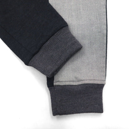 Y's (Yohji Yamamoto) Two-Tone Wool Jogger Pants with Ribbed Hems, Size Small, YP-P05-104, Made in Japan