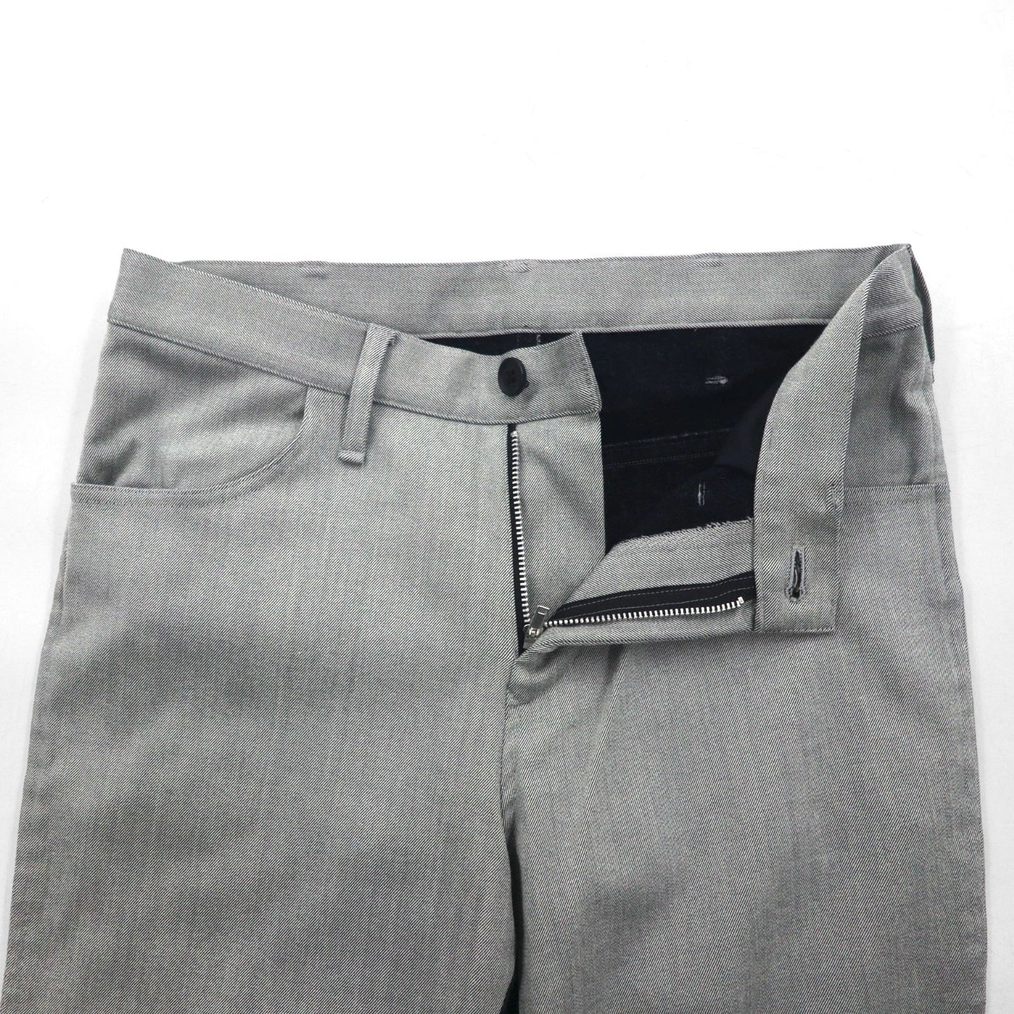 Y's (Yohji Yamamoto) Two-Tone Wool Jogger Pants with Ribbed Hems, Size Small, YP-P05-104, Made in Japan